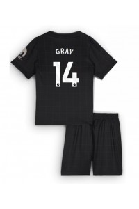 Tottenham Hotspur Archie Gray #14 Jalkapallovaatteet Lasten Vieraspeliasu 2025-26 Lyhythihainen (+ Lyhyet housut)